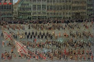 The Ommegang Pageant in Brussels re-enacts a 16th-century royal procession each summer.